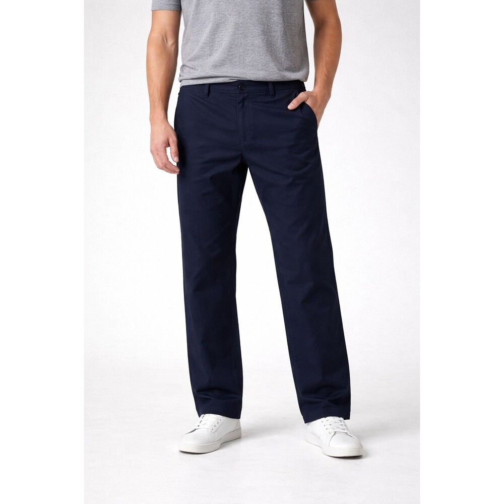 Rhone Pants Mens 33x30 Navy Blue Regular Fit Performance Travel Polyester Chino